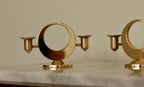 Pair of Swedish Brass Candle Holders by Arthur Pe Kolbäck