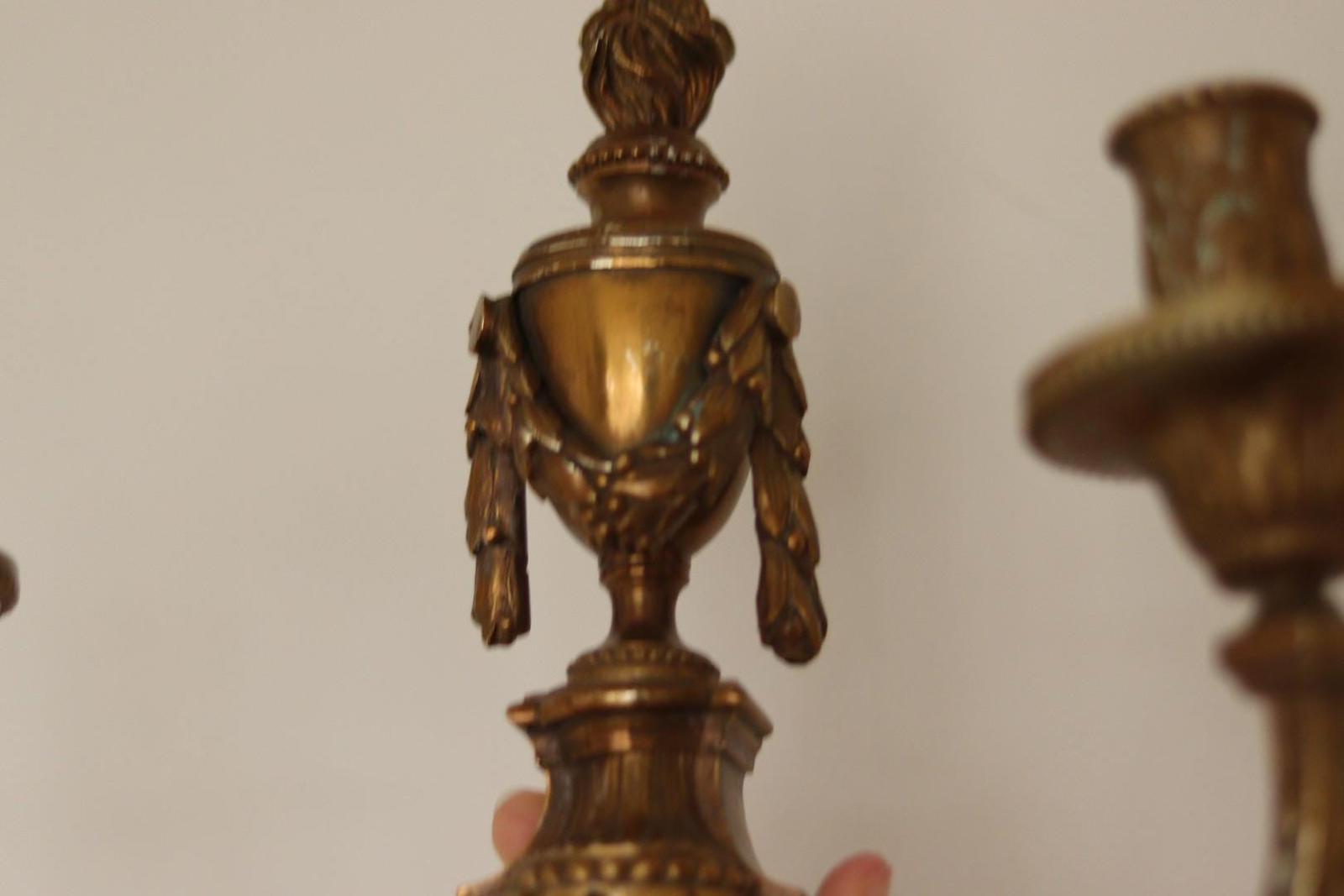 SINGLE Mid Century  Gustavian Style Brass Sconce