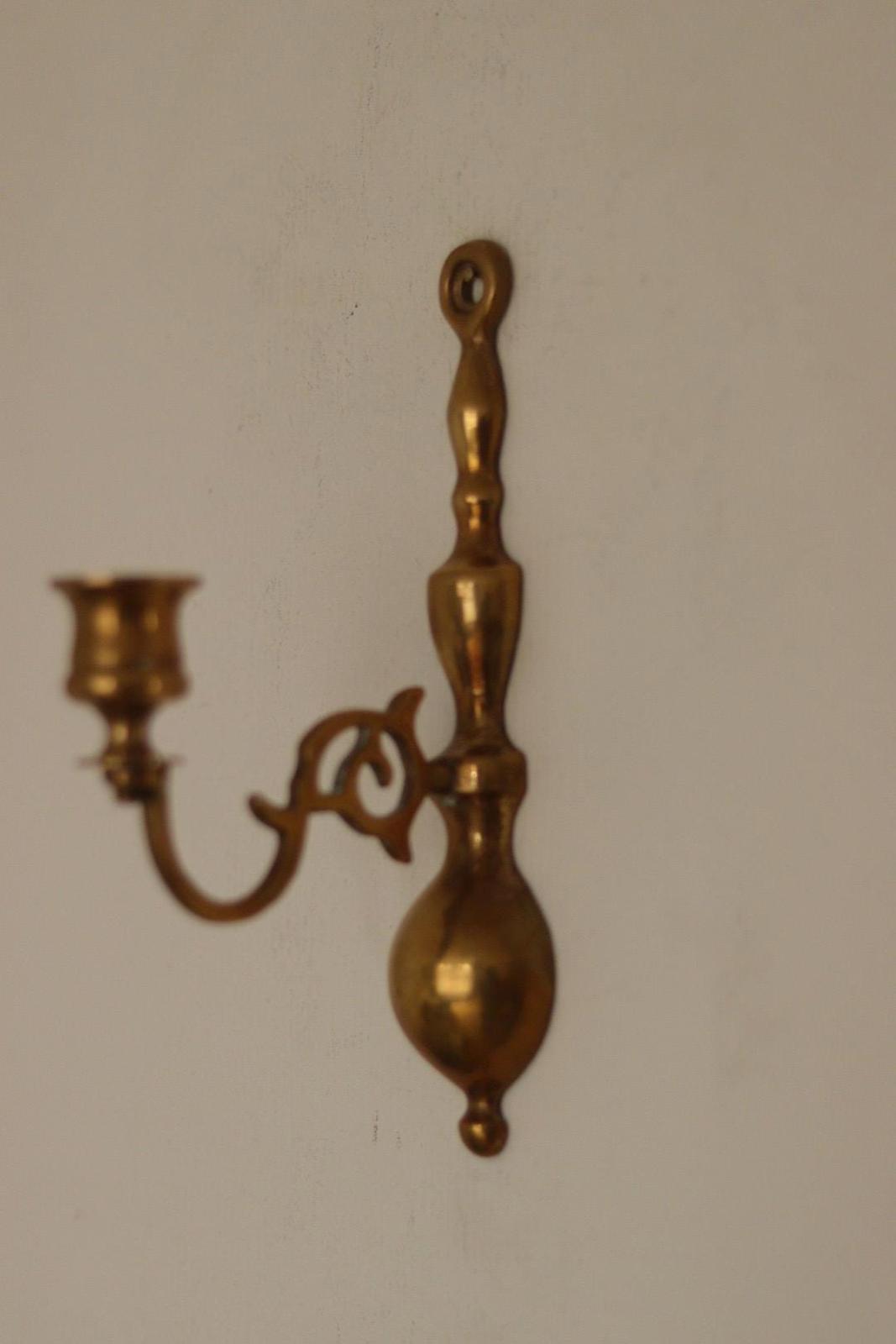 Pair of Vintage Brass Sconces
