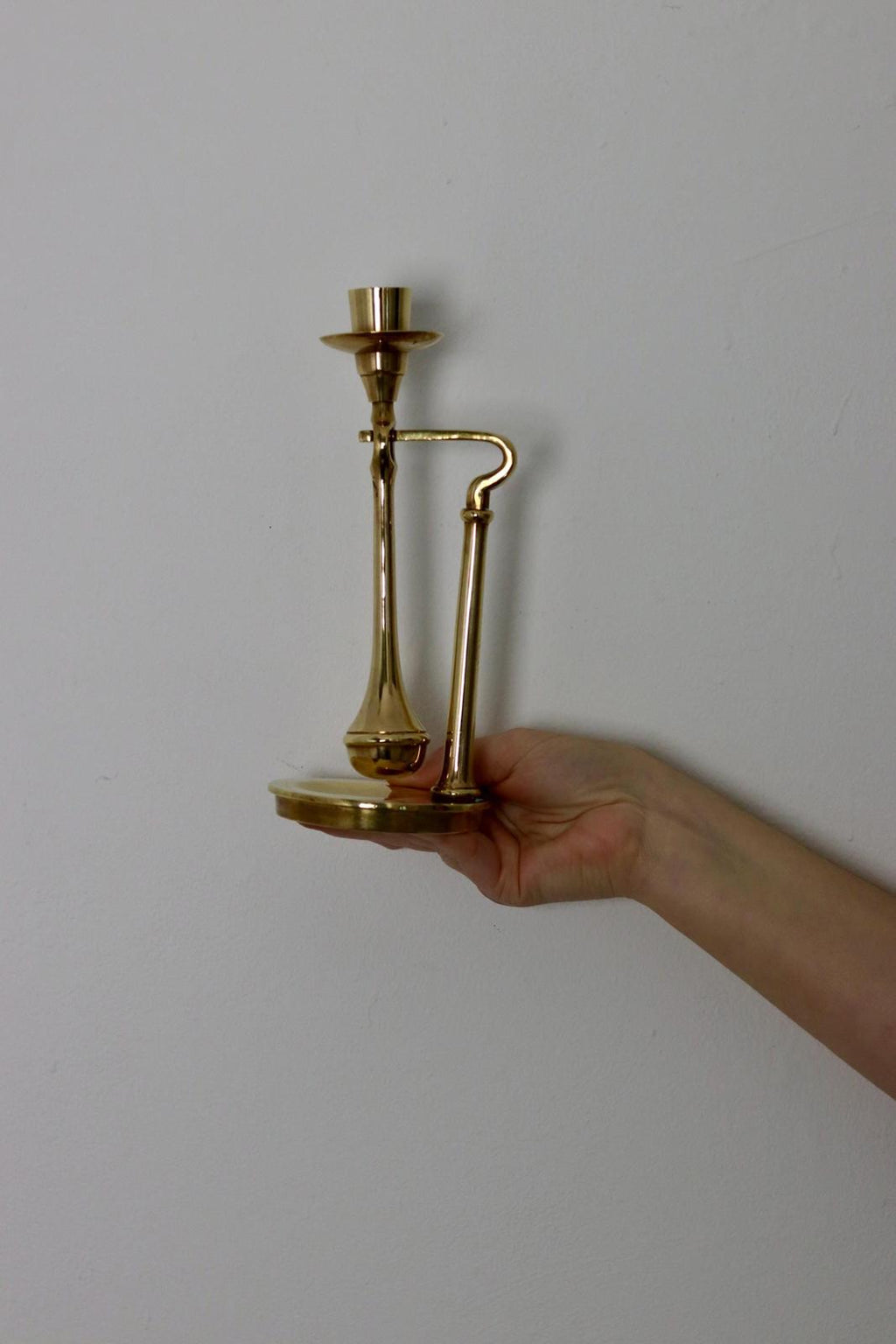 Swedish Brass Candleholder by Scandia circa 1970