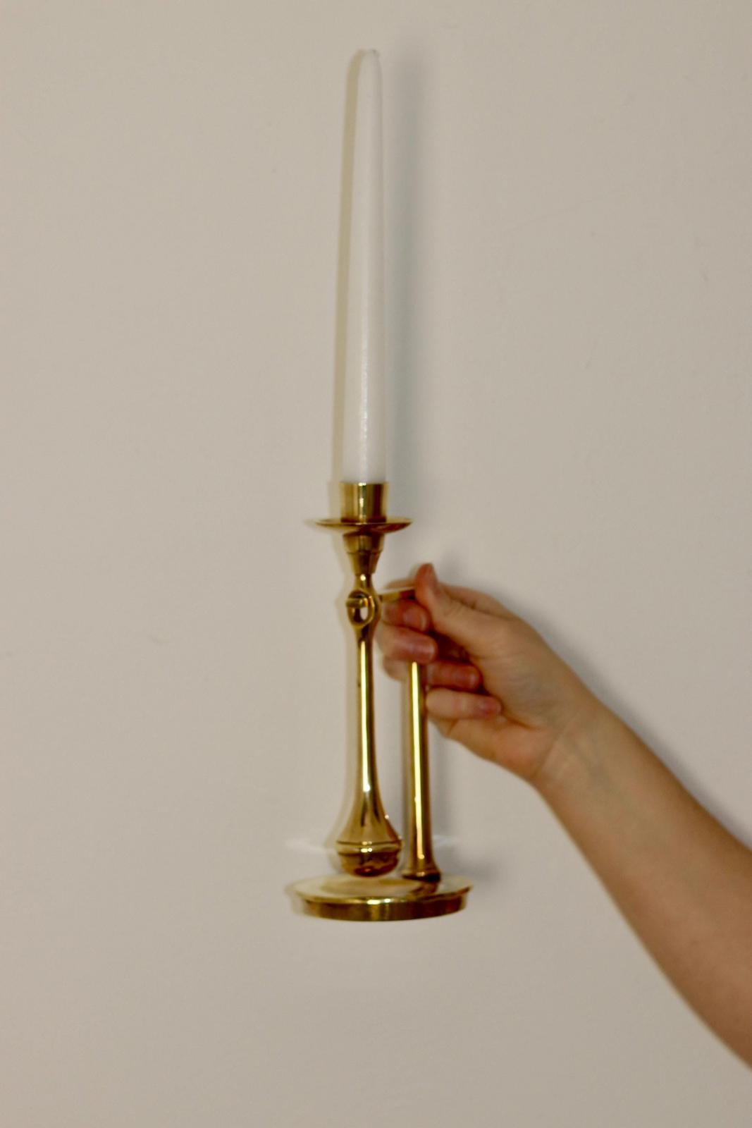 Swedish Brass Candleholder by Scandia circa 1970