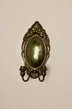 Baroque Style Large Mid-Century Brass Swedish Sconce by Skultuna