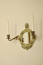 SINGLE Vintage Swedish Brass Sconce