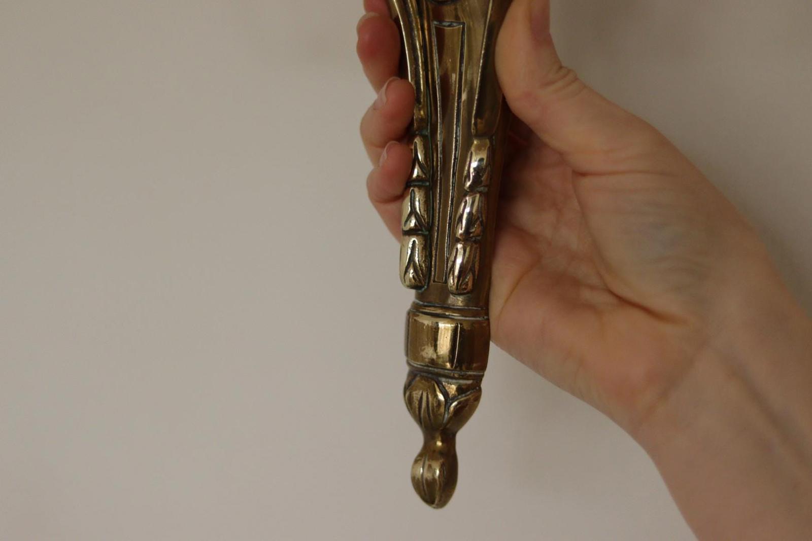 SINGLE Mid Century Gustavian Style  Brass Sconce