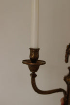 SINGLE Mid Century  Gustavian Style Brass Sconce