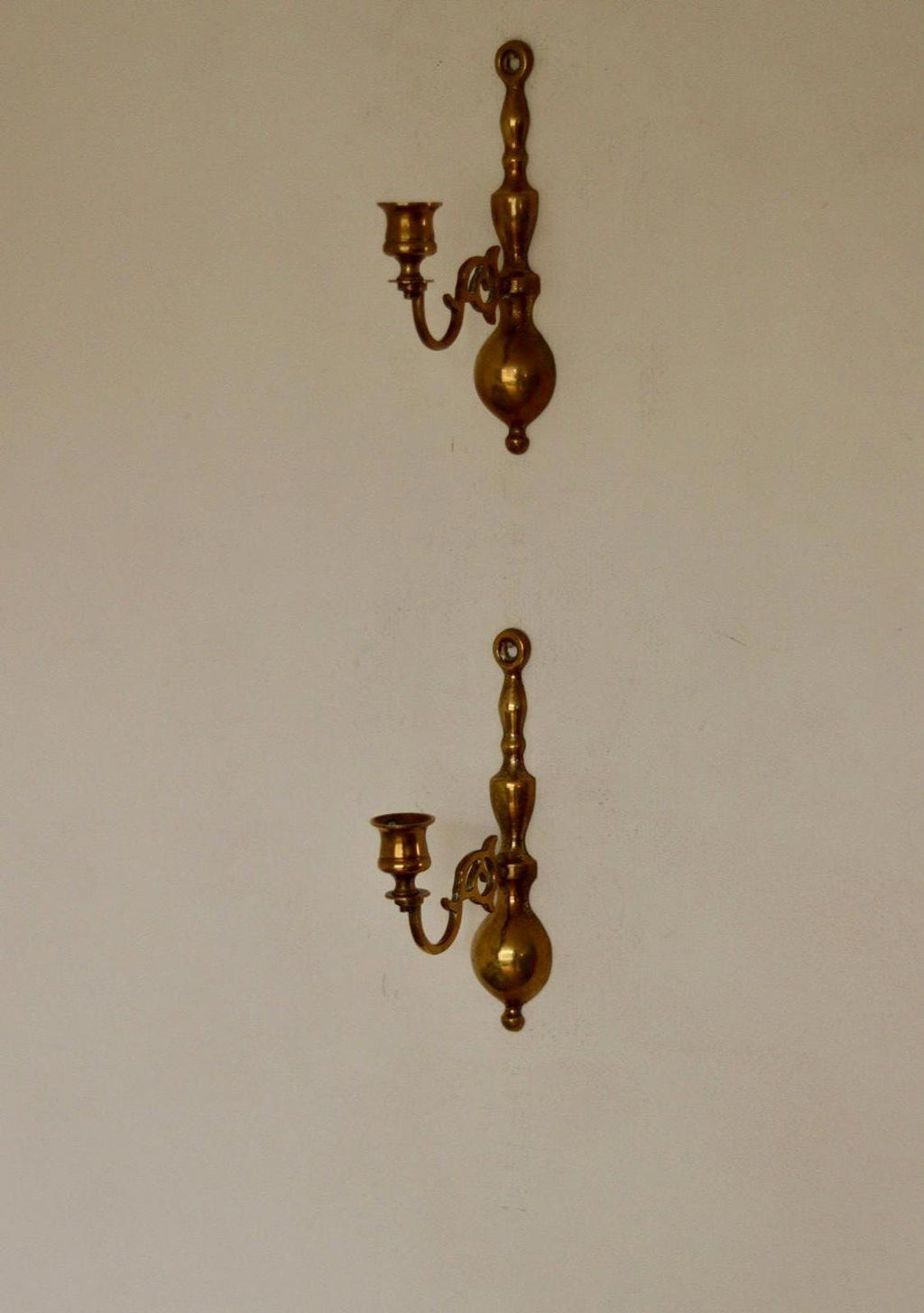 Pair of Vintage Brass Sconces