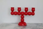 Four-Arm Swedish Bobbin Candelabra
