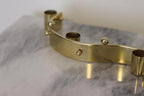 Modernist Style Curved Metal Candle Holder