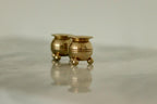 Pair of Mid-Century Swedish Brass Candle Holders by Skultuna