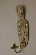 SINGLE Mid Century Swedish Brass Sconce