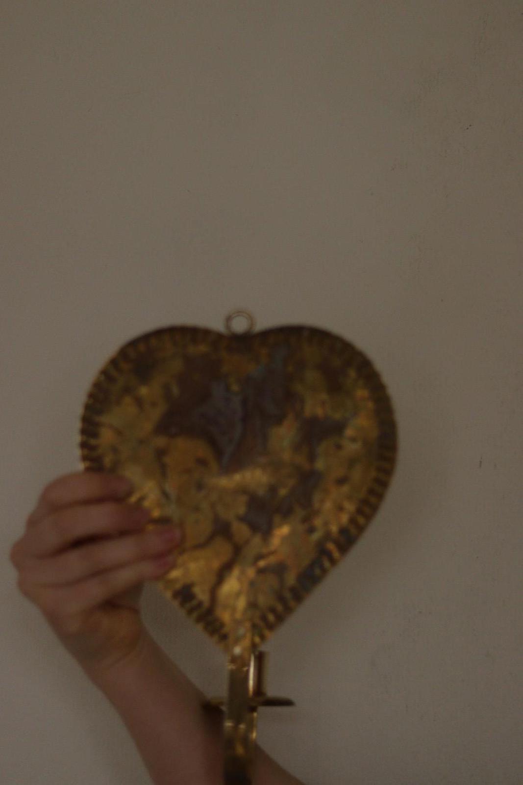 SINGLE Mid Century Swedish Brass Sconce