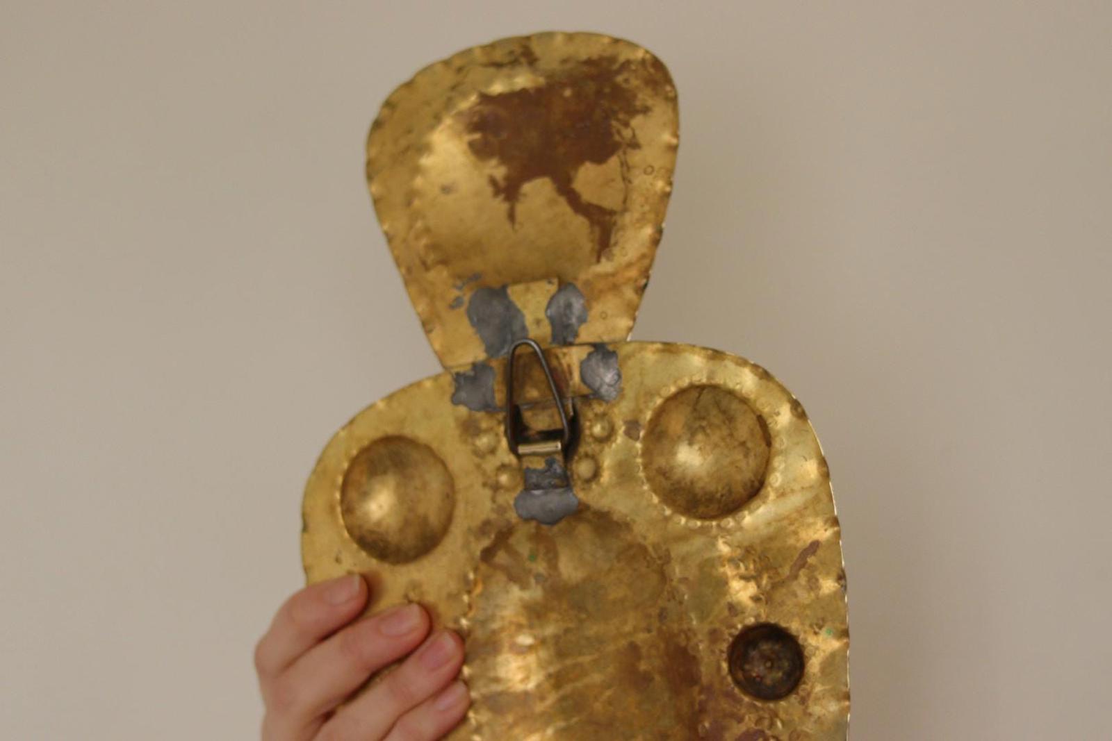 SINGLE Mid Century Swedish Brass Sconce
