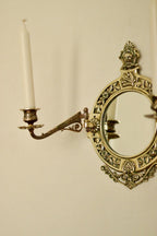 SINGLE Vintage Swedish Brass Sconce
