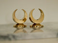 Pair of Mid-Century Swedish Brass Candle Holders by Arthur Pe Kolbäck