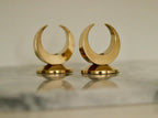 Pair of Mid-Century Swedish Brass Candle Holders by Arthur Pe Kolbäck