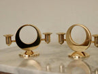 Pair of Swedish Brass Candle Holders by Arthur Pe Kolbäck
