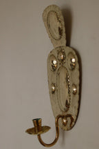 SINGLE Mid Century Swedish Brass Sconce