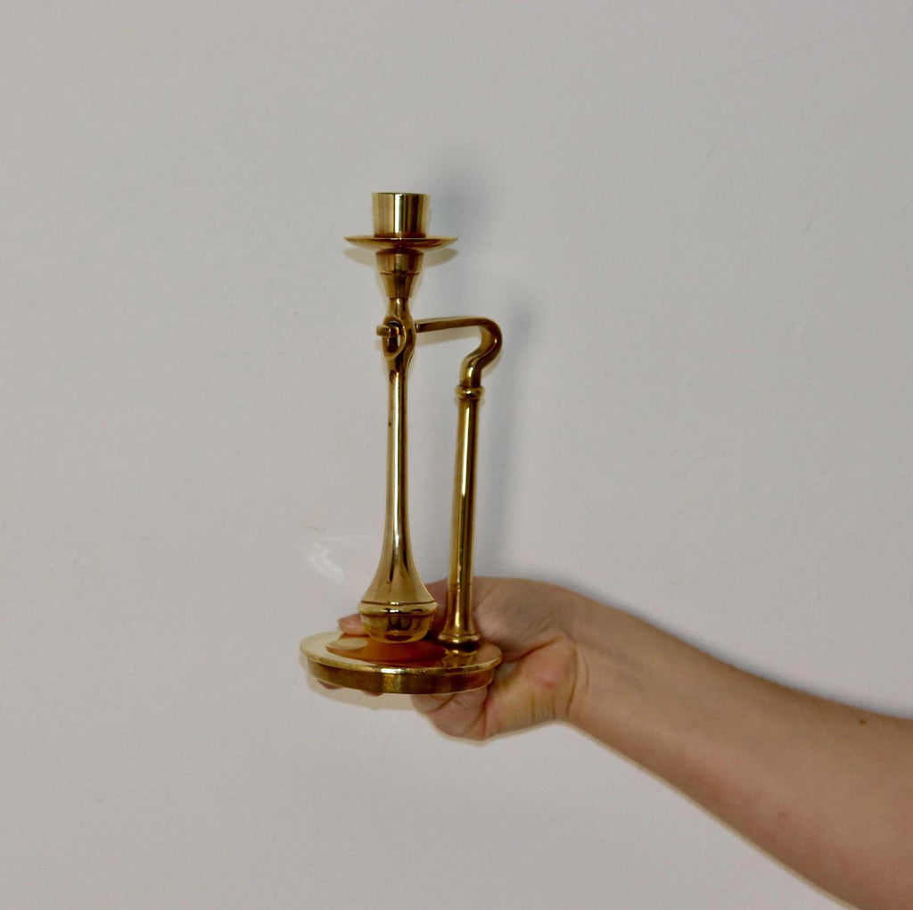 Swedish Brass Candleholder by Scandia circa 1970