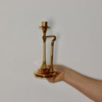 Swedish Brass Candleholder by Scandia circa 1970