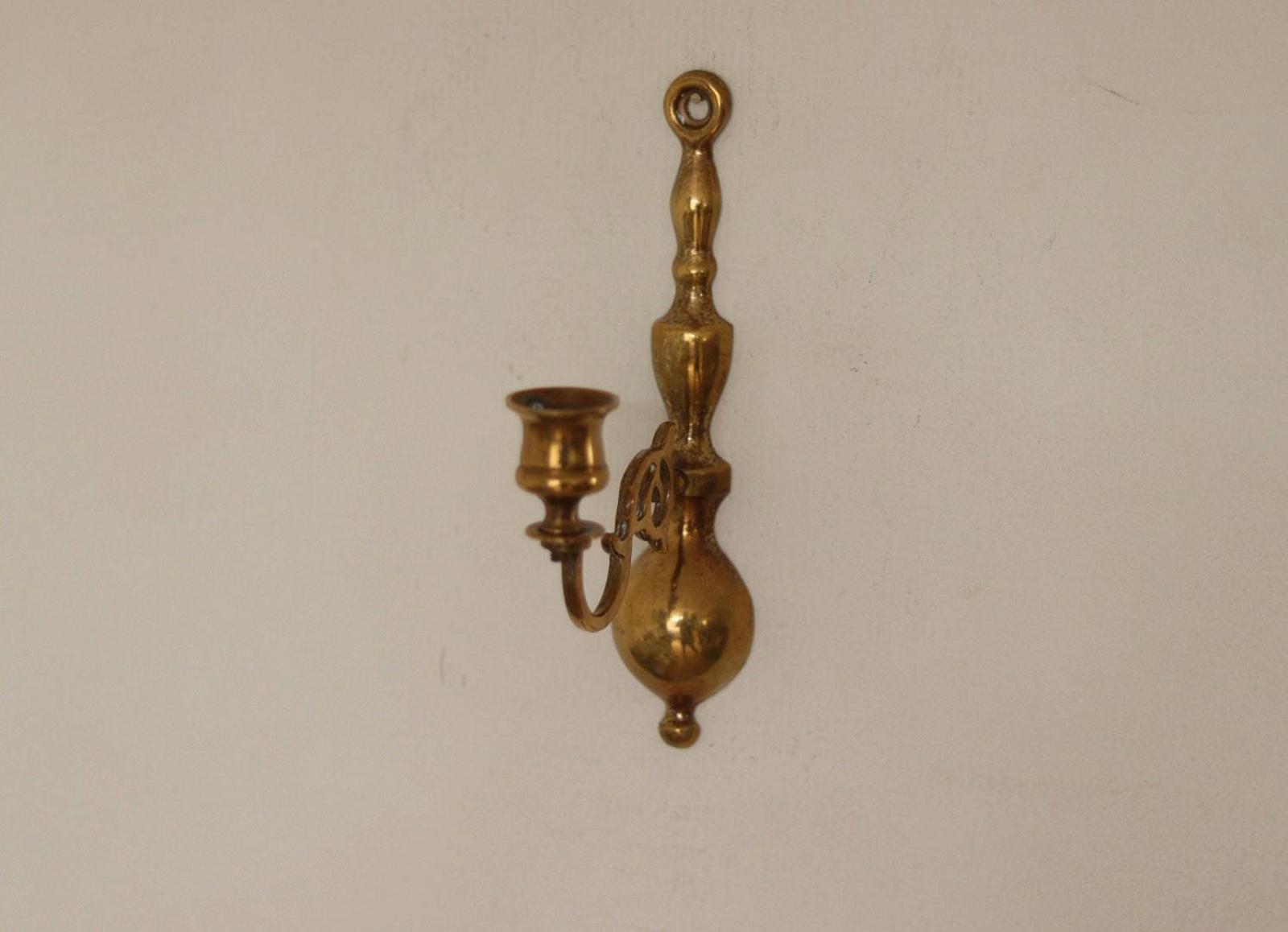 Pair of Vintage Brass Sconces