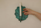 SINGLE Mid Century Swedish Brass Sconce in Verdigris Finish