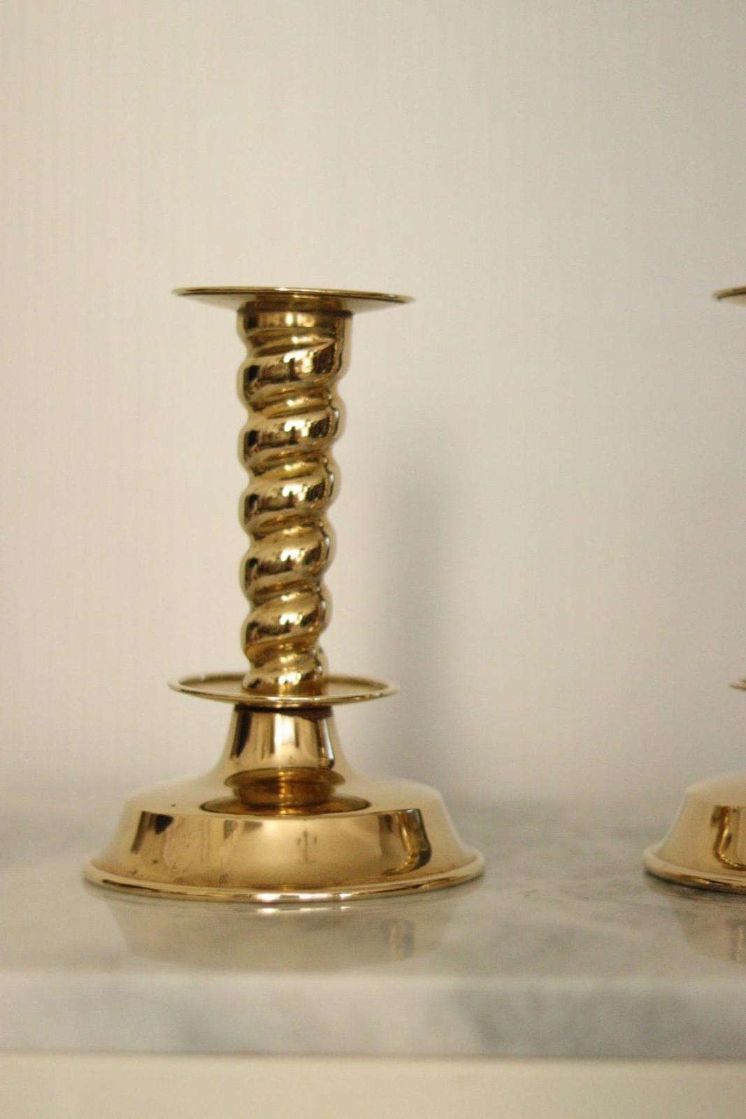 Pair of Swedish Mid-Century Candlestick Holder