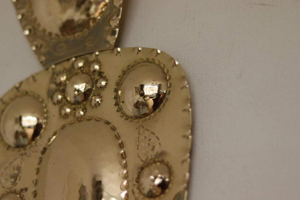 SINGLE Mid Century Swedish Brass Sconce