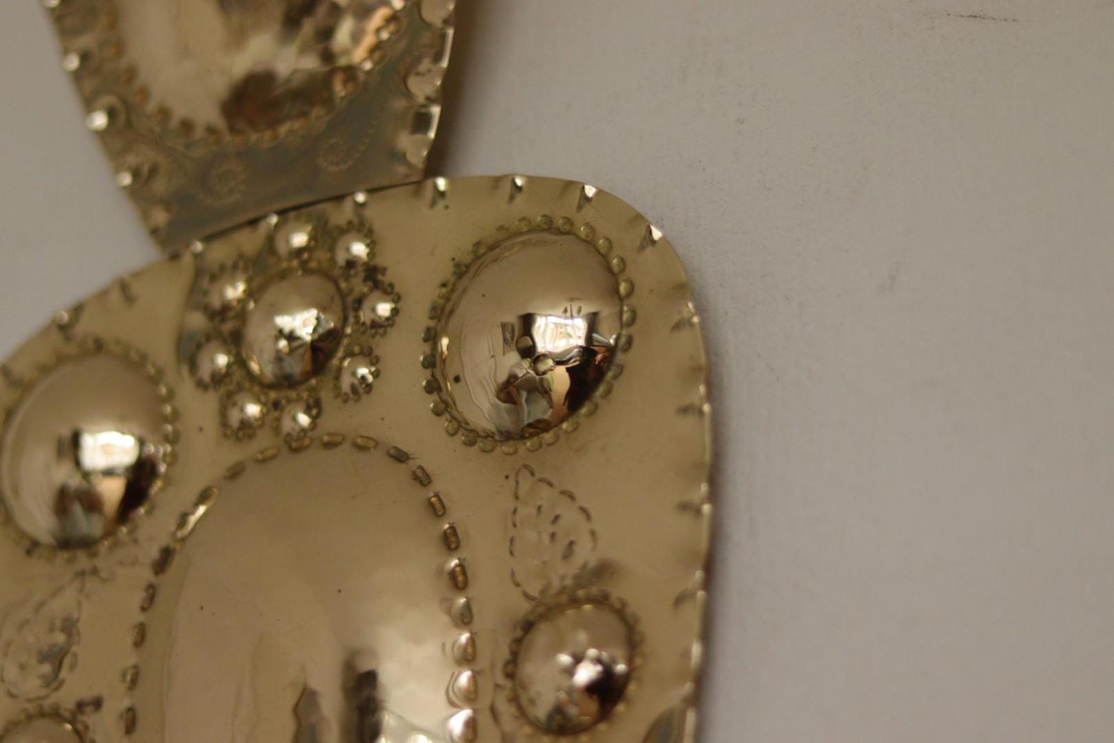 SINGLE Mid Century Swedish Brass Sconce