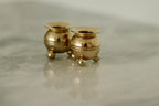 Pair of Mid-Century Swedish Brass Candle Holders by Skultuna