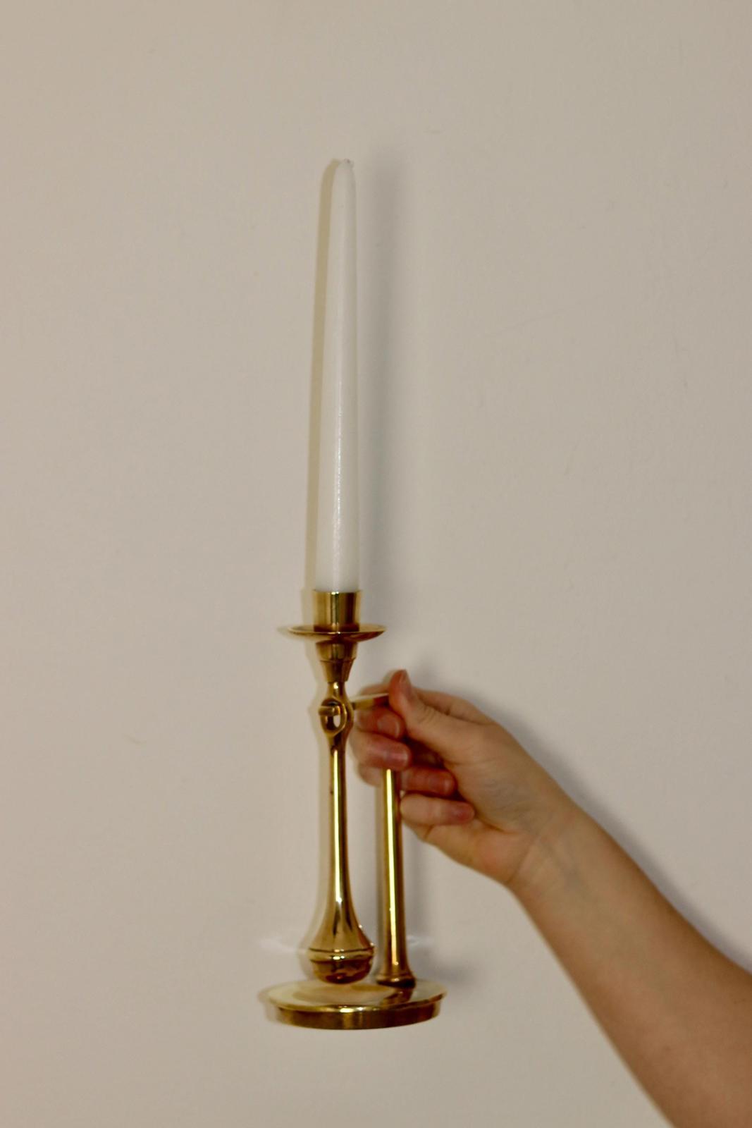 Swedish Brass Candleholder by Scandia circa 1970