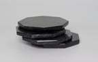 Angelo – Black Octagonal Large Natural Marble Coasters - set of 4 patinatwine