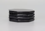 Angelo – Black Octagonal Large Natural Marble Coasters - set of 4 patinatwine