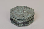 Angelo – Indian Green Octagonal Natural Marble Coasters - set of 4 patinatwine