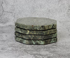 Angelo – Indian Green Octagonal Natural Marble Coasters - set of 4 patinatwine