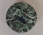 Gabriella – Chunky Indian Green Round Natural Marble Coasters - set of 4 patinatwine