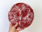Gabriella – Pink Round Natural Marble Tray patinatwine