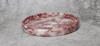 Gabriella – Pink Round Natural Marble Tray patinatwine