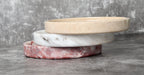 Gabriella – Round Travertine Tray patinatwine