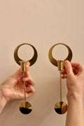 Pair of Vintage Swedish Brass sconces By Arthur Pe, Kolbäck