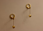 Pair of Vintage Swedish Brass sconces By Arthur Pe, Kolbäck