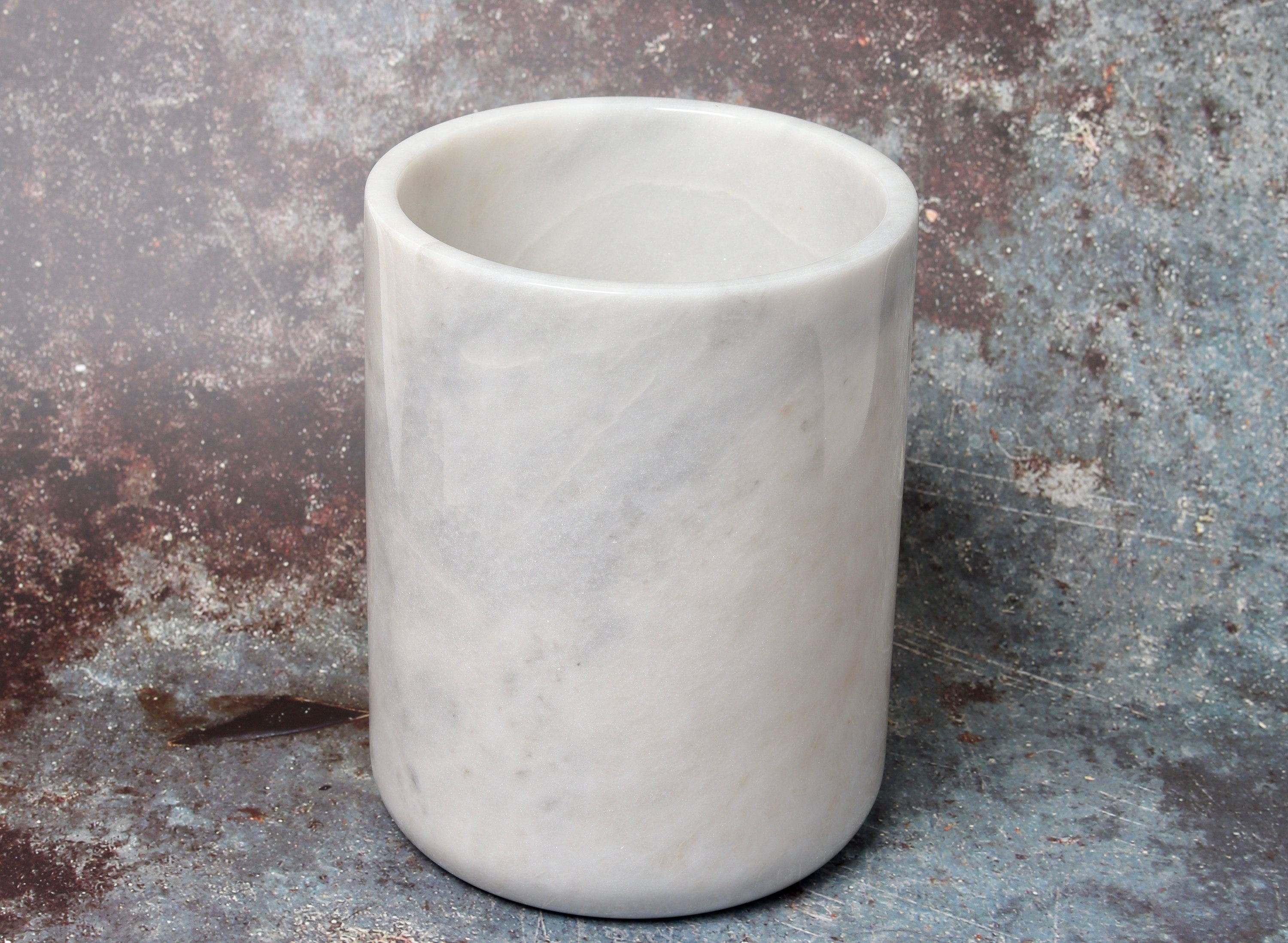 Julius –  Natural Marble Canister | Wine Cooler | Vase patinatwine