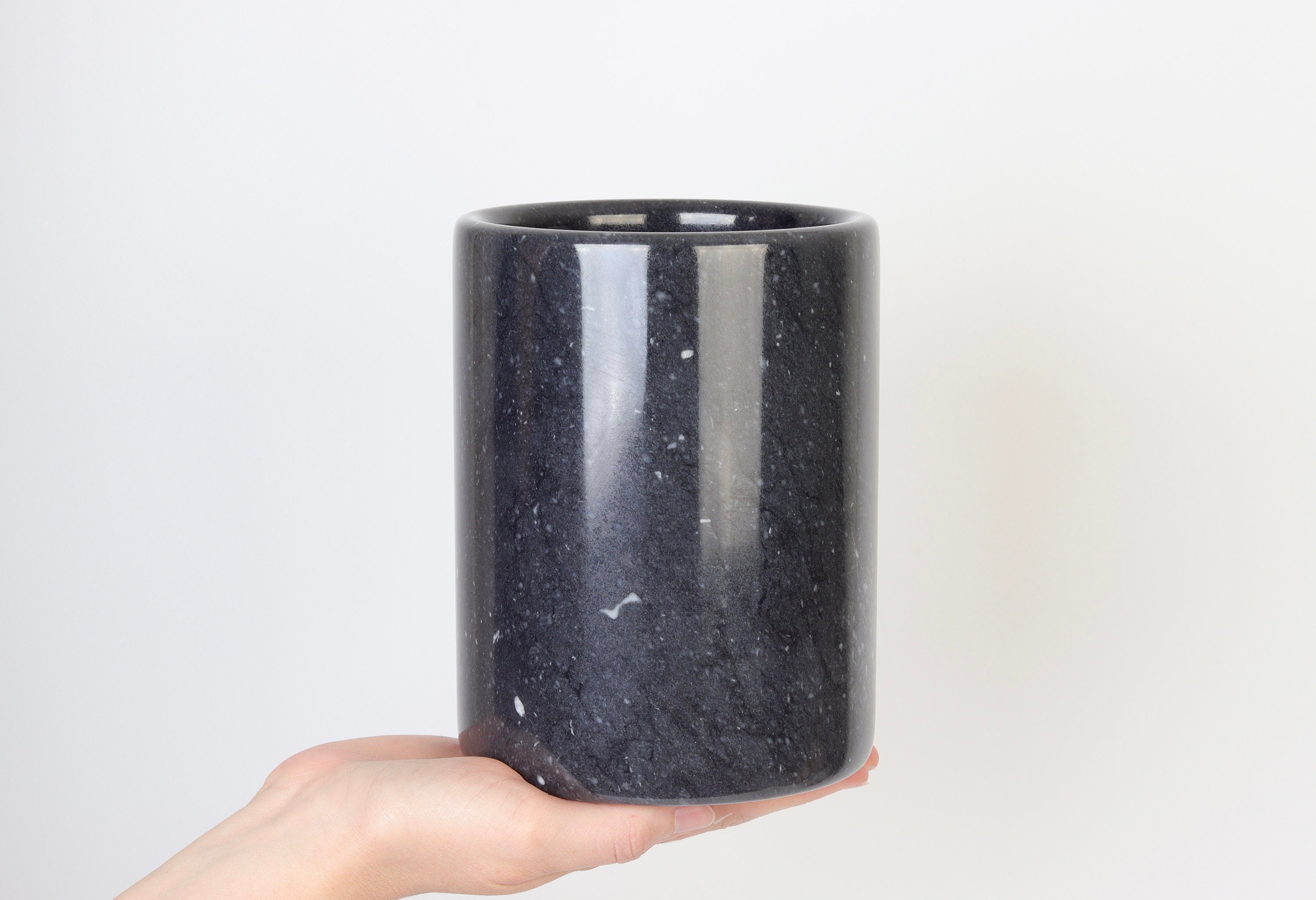 Julius –  Natural Marble Canister | Wine Cooler | Vase patinatwine