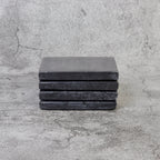 Madeji – Black Square Natural Marble Coasters - set of 4 patinatwine