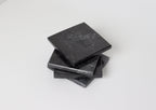 Madeji – Black Square Natural Marble Coasters - set of 4 patinatwine