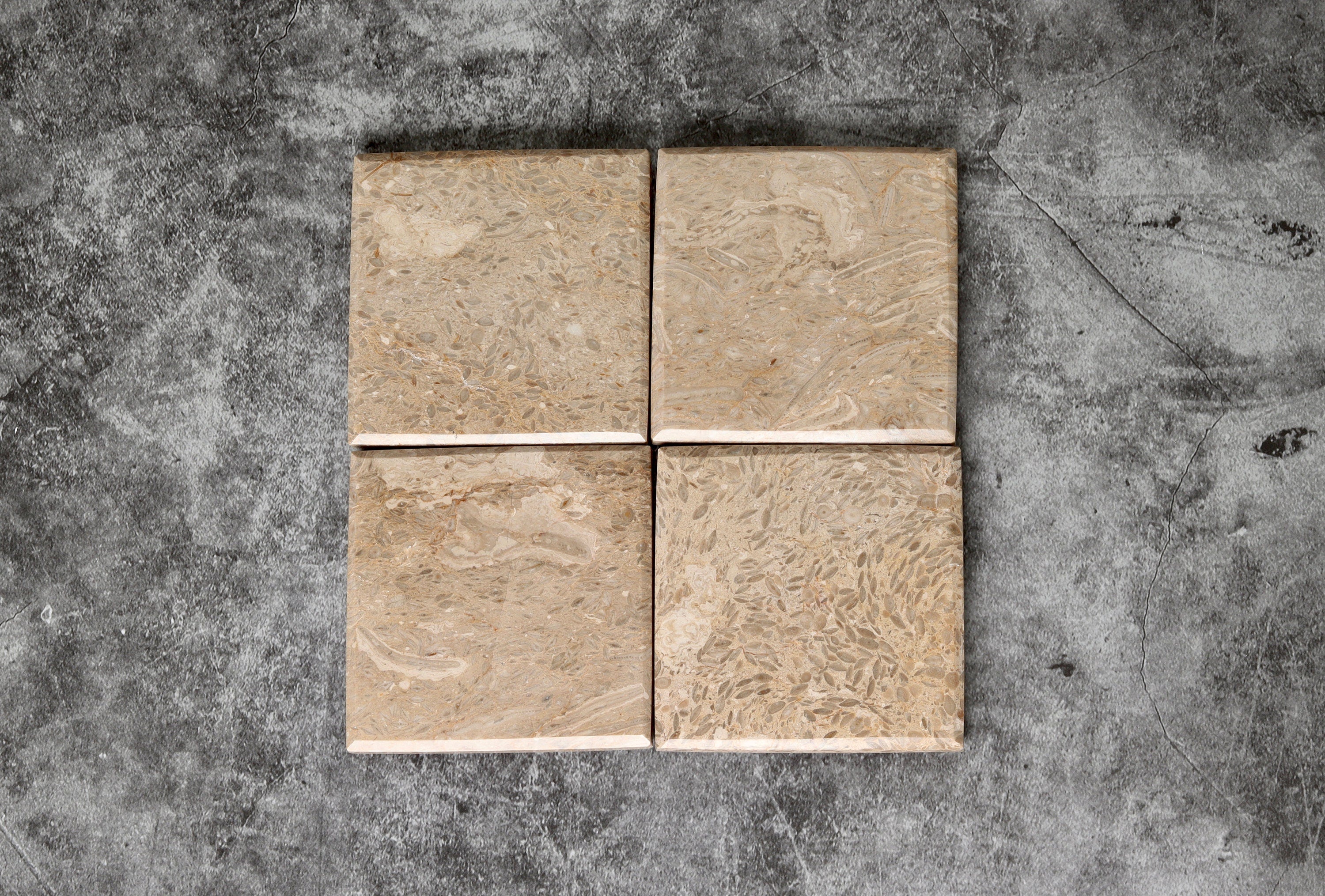 Madeji – Travertine Coasters - set of 4 patinatwine