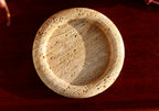Cecilia – Travertine Round Tray  | W20cm H 2cm