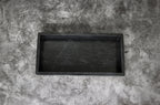 Salvatore – Black Rectangular Natural Marble Tray | L 30cm W 15cm H 5cm | 2.5kg approx. patinatwine