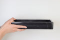 Salvatore – Black Rectangular Natural Marble Tray | L 30cm W 15cm H 5cm | 2.5kg approx. patinatwine