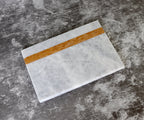 Salvatore – White Rectangular Natural Marble Serving Tray patinatwine