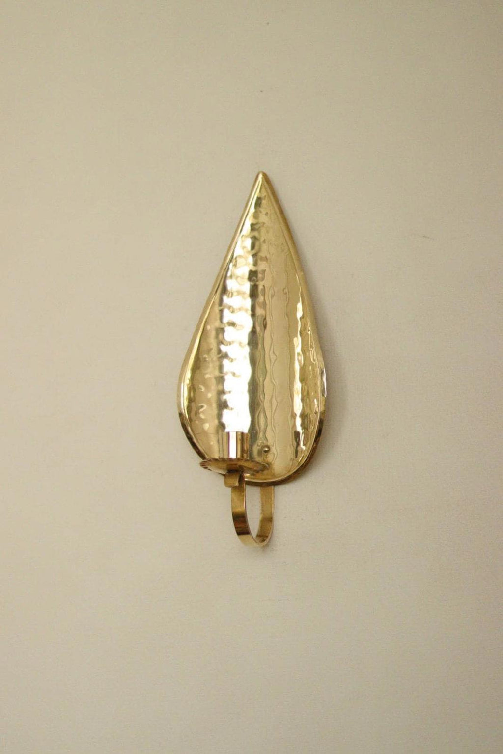 SINGLE Mid Century Swedish Brass Sconce